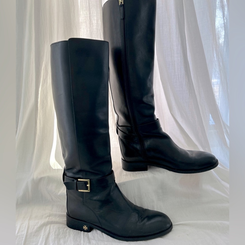 Tory Burch Brooke Leather Riding Boot Size 7.5